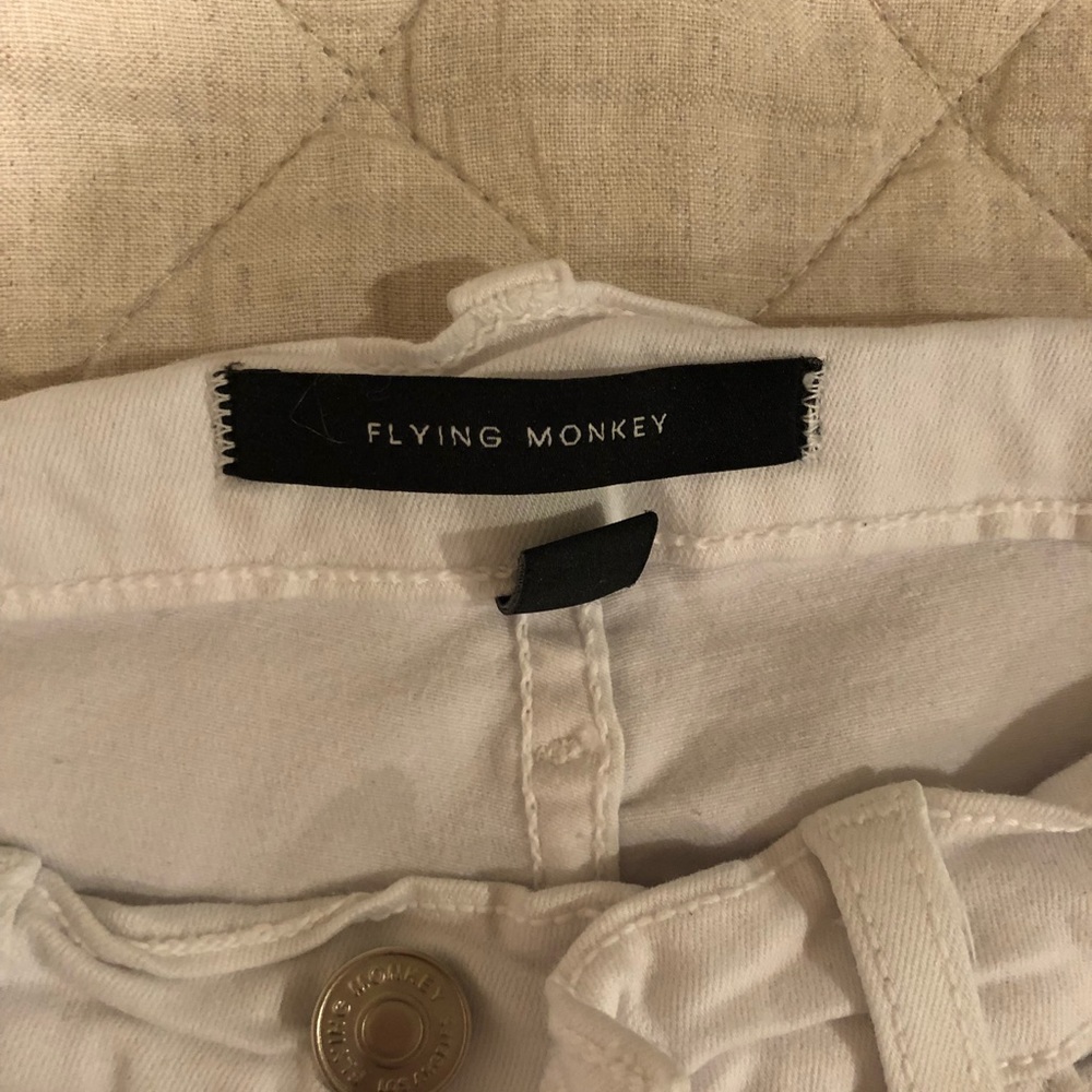 Flying Monkey White Ripped Jeans - Picture 3 of 3